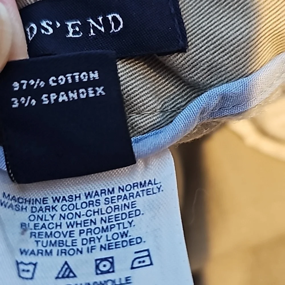 3/$25 Lands' End Size 12 Fit 1 Kahaki Pants
